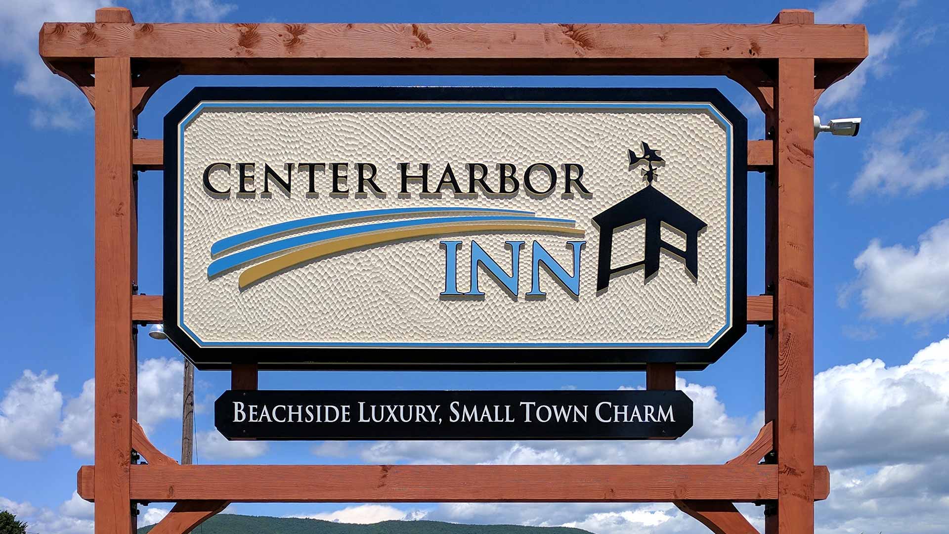 Center Harbor Inn exterior sign