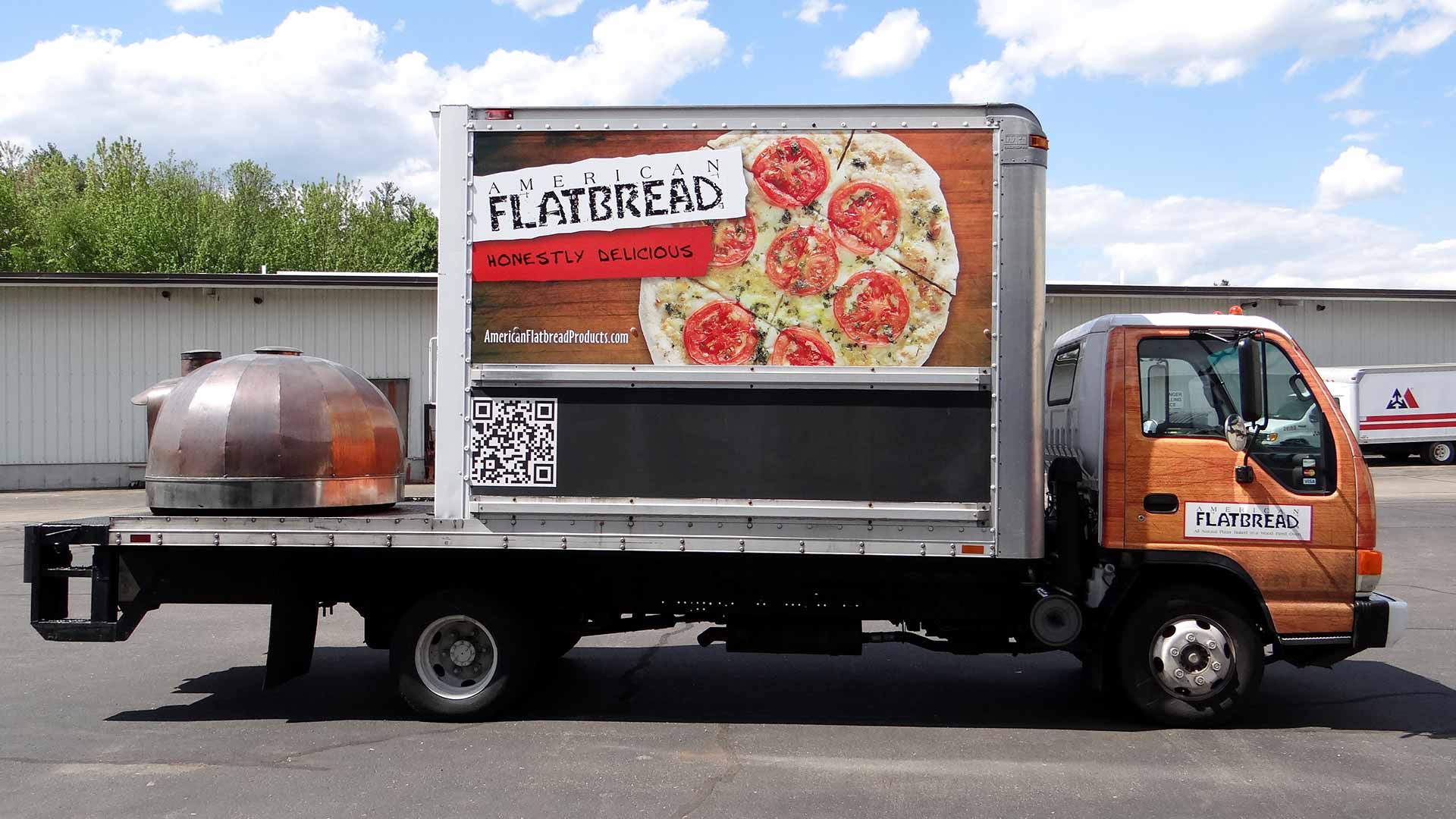 Flat Bread truck wrap