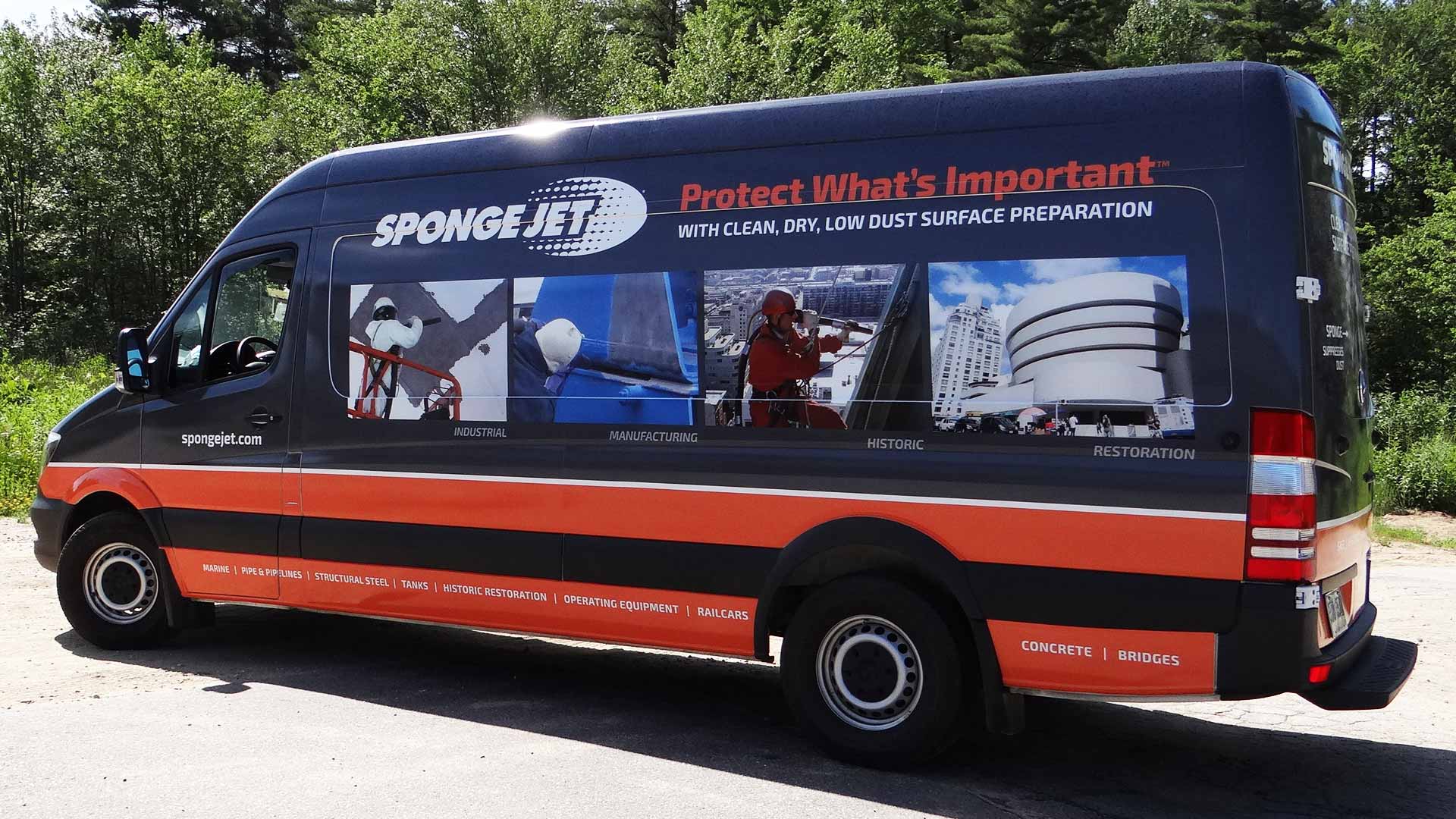Sponge Jet van wrap